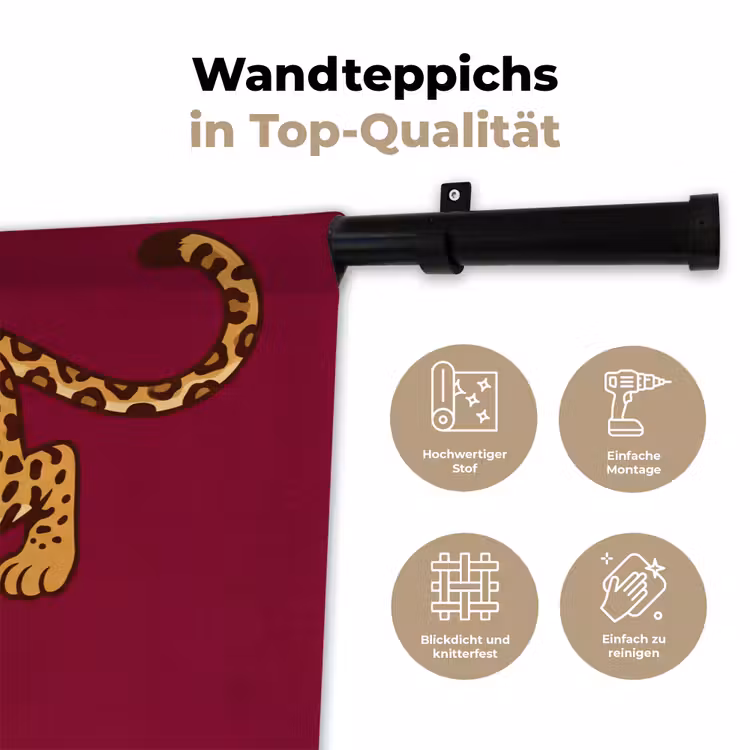 Wandteppich - Katze – Angriff – Tiere — 7