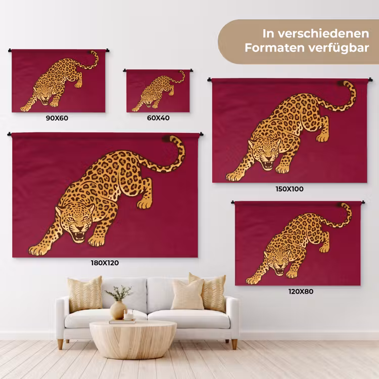 Wandteppich - Katze – Angriff – Tiere — 8