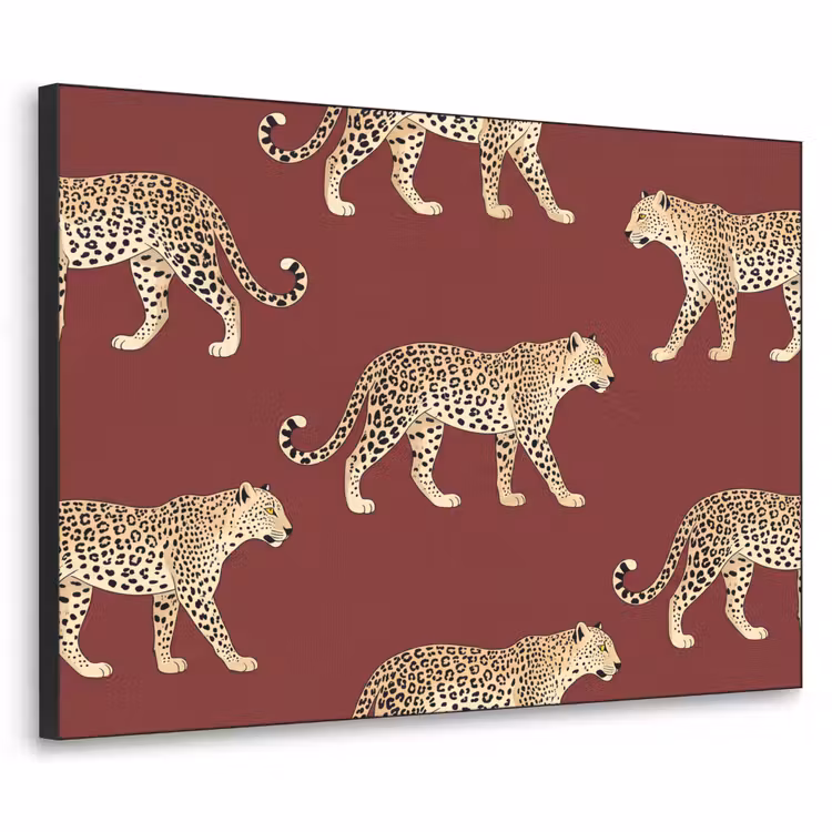 Art Frame - Katzen – Muster – Rot — 1