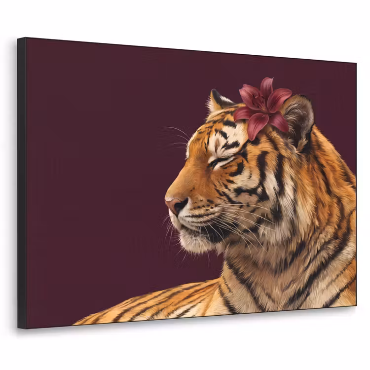 Art Frame - Tiger – Blume – Tiere — 1