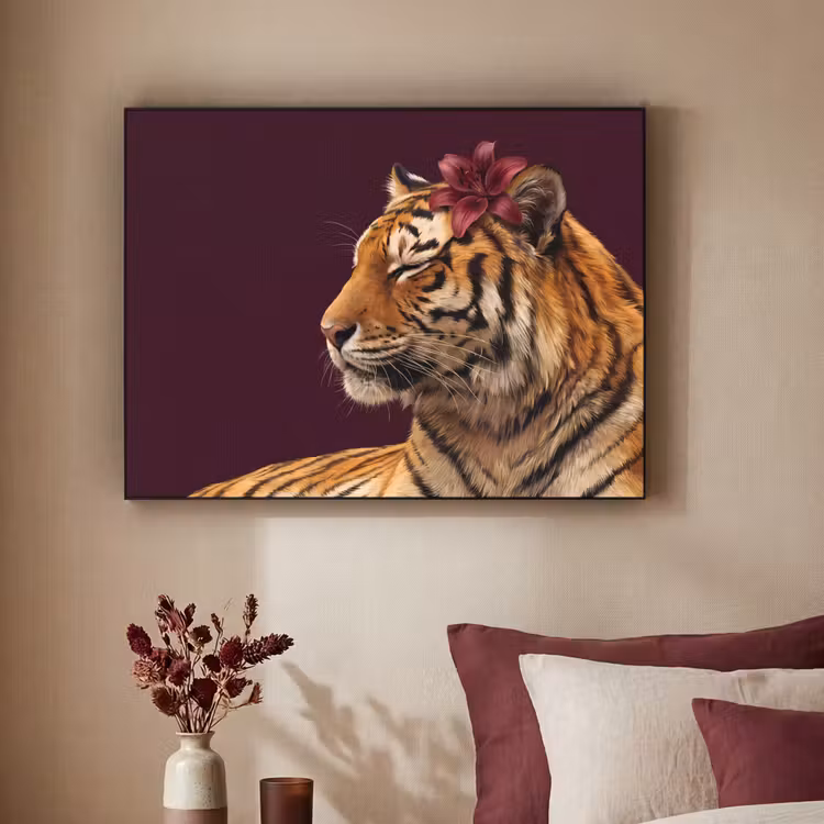 Art Frame - Tiger – Blume – Tiere — 2