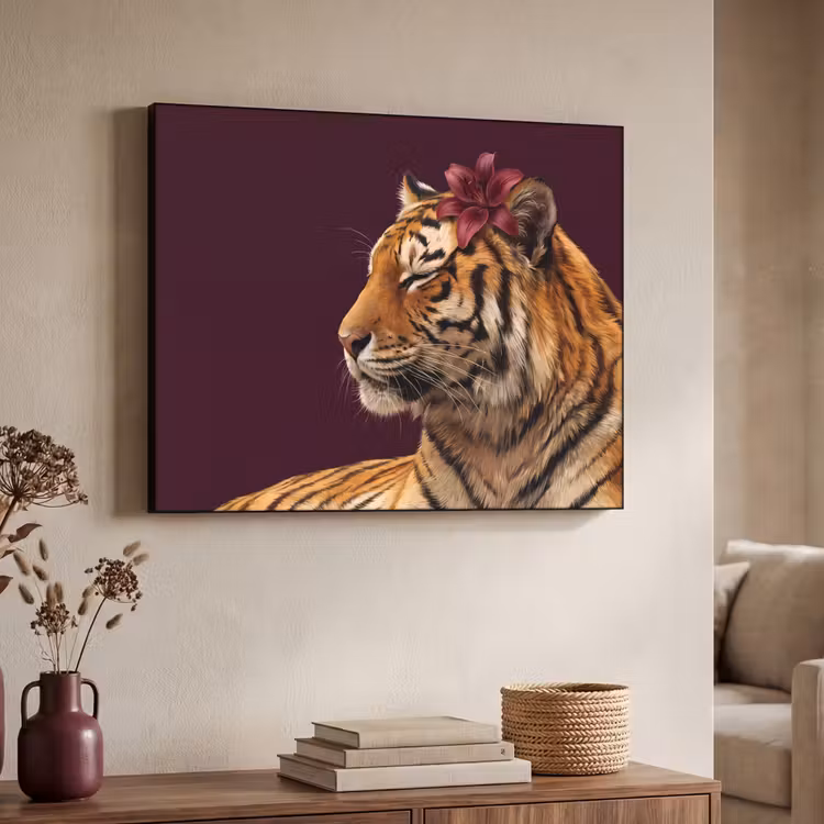 Art Frame - Tiger – Blume – Tiere — 3