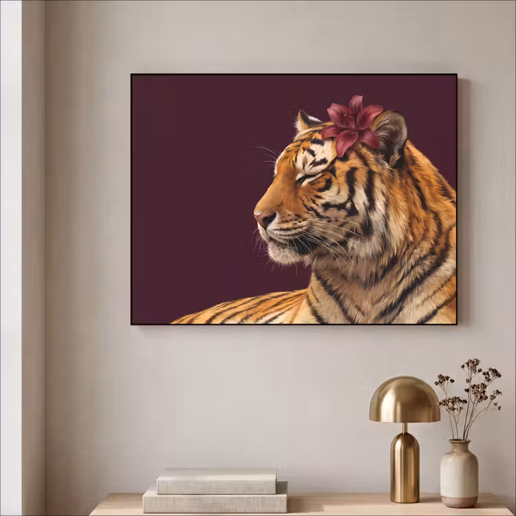 Art Frame - Tiger – Blume – Tiere — 4