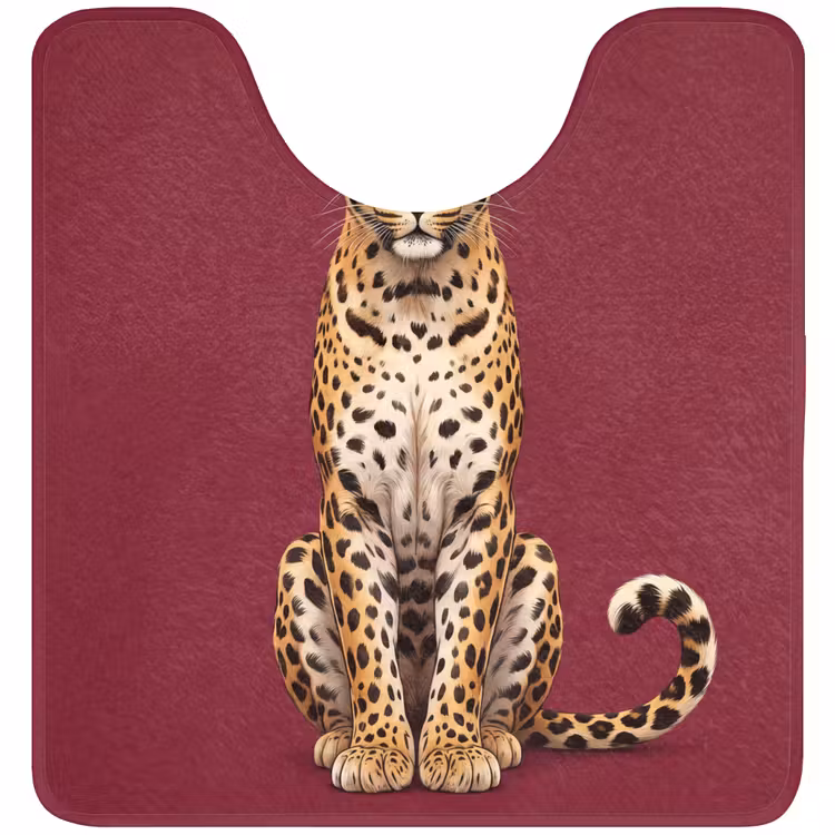 WC Vorleger - Katze – Tiere – Rot — 1