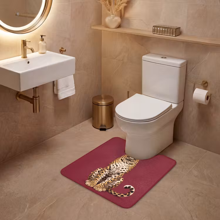 WC Vorleger - Katze – Tiere – Rot — 4