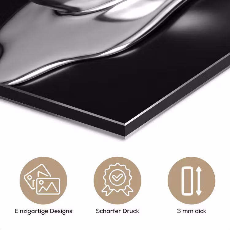 Alu-Dibond-Bild - Eis – Metall – Abstrakt — 7