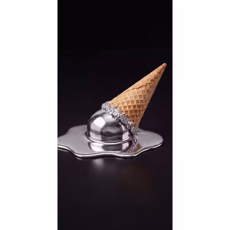 Tapete - Eis – Metall – Abstrakt — 2