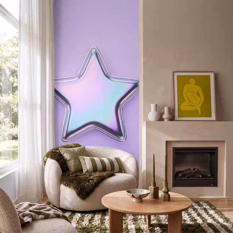Tapete - Stern – Holografisch – Modern — 1
