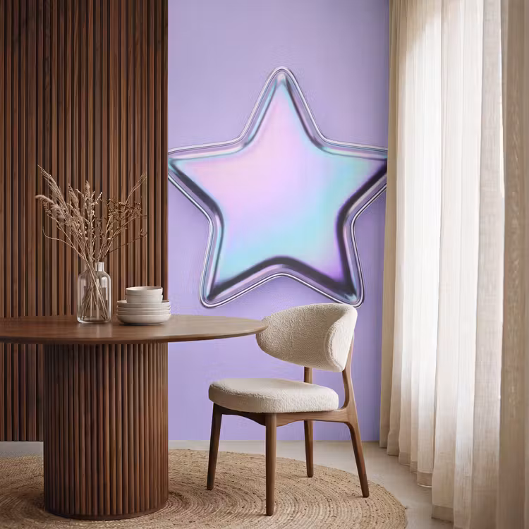 Tapete - Stern – Holografisch – Modern — 4