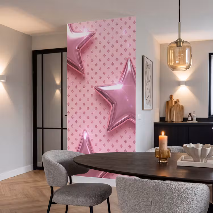 Tapete - Sterne – Rosa – Abstrakt — 5