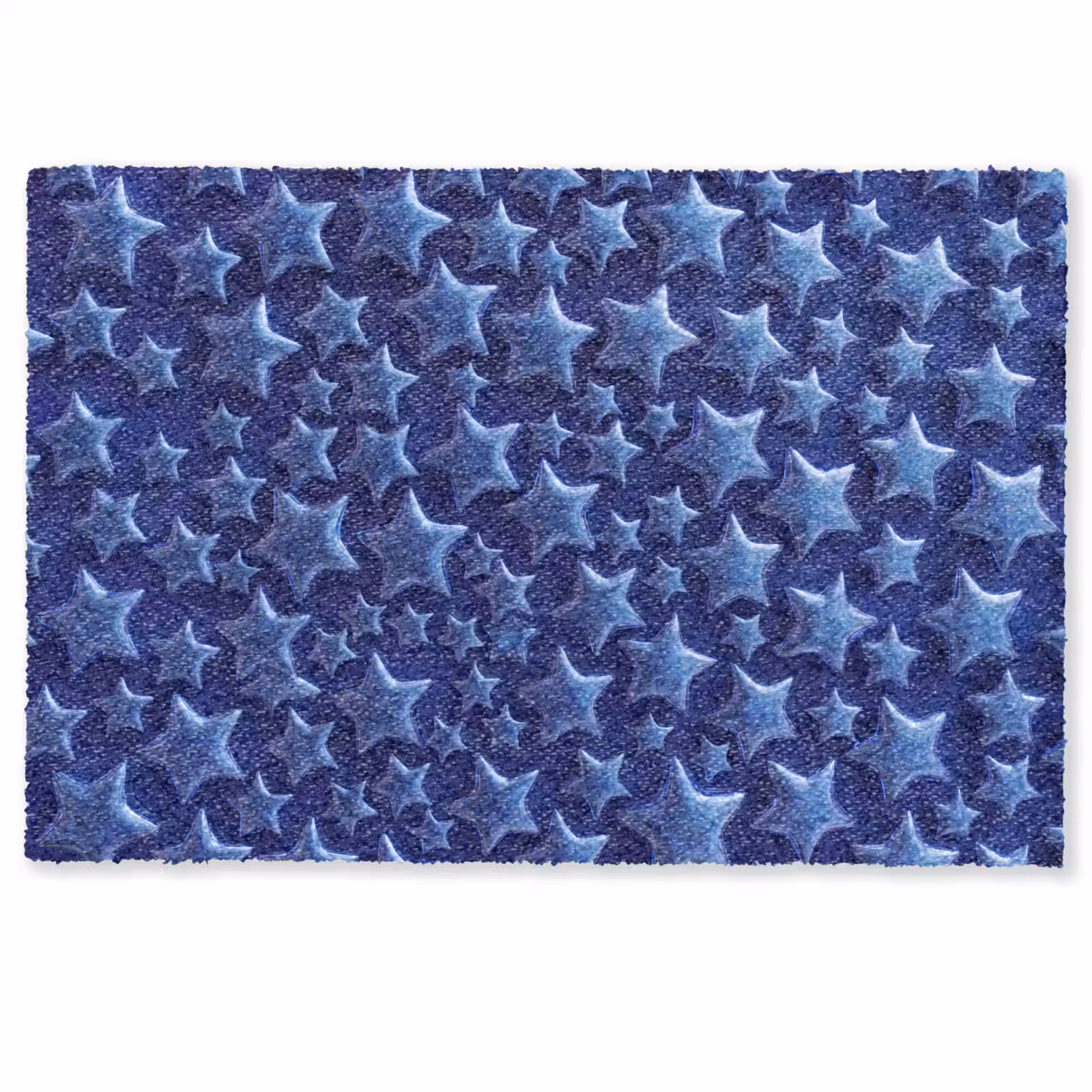 Fußmatte - Muster mit blauen Sternen — 1