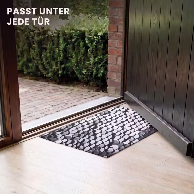 Fußmatte - Pailletten – Silber – Muster — 7