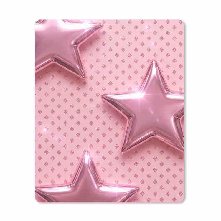 Mauspad - Sterne – Rosa – Abstrakt — 1