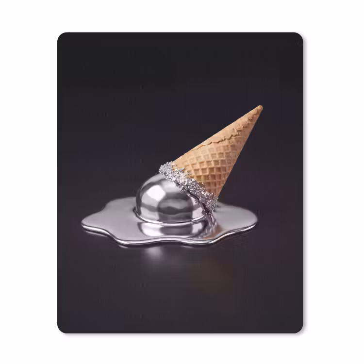 Mauspad - Eis – Metall – Abstrakt — 1