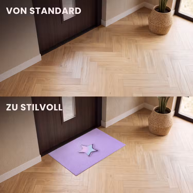 Fußmatte - Stern – Holografisch – Modern — 3