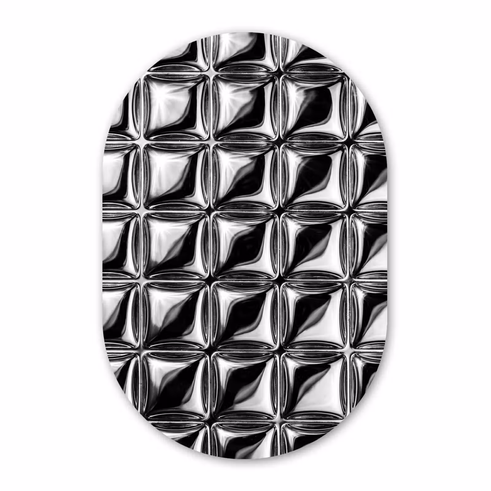 Forexbild Oval - Muster – Abstrakt – Schwarz-Weiß — 1