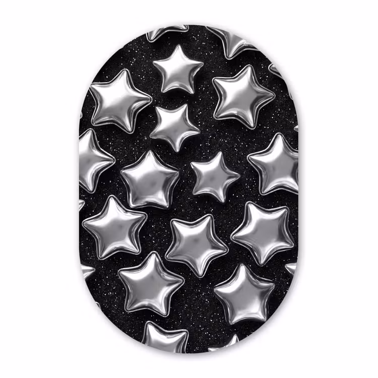 Forexbild Oval - Sterne – Glänzend – Muster — 1