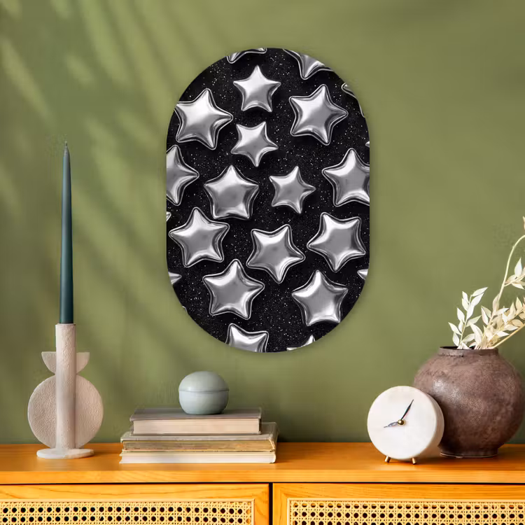 Forexbild Oval - Sterne – Glänzend – Muster — 3
