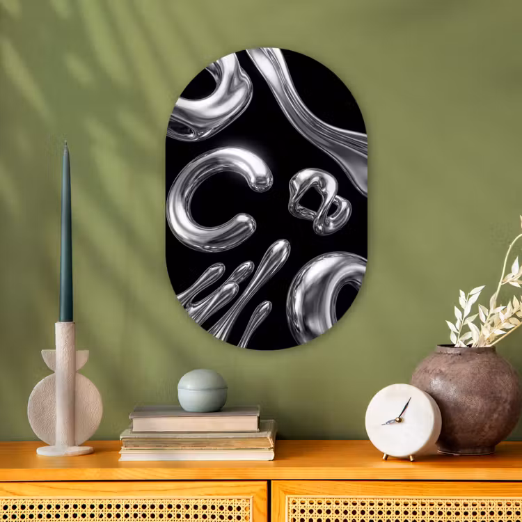 Forexbild Oval - Zusammenfassung – Formen – Silber — 3