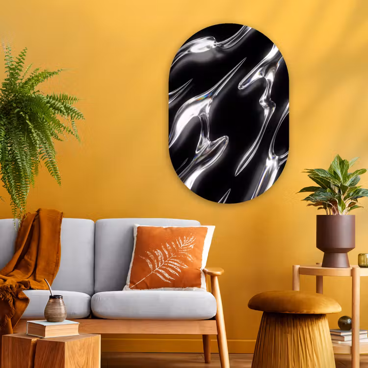 Glasbild Oval - Glas – Formen – Abstrakt — 3