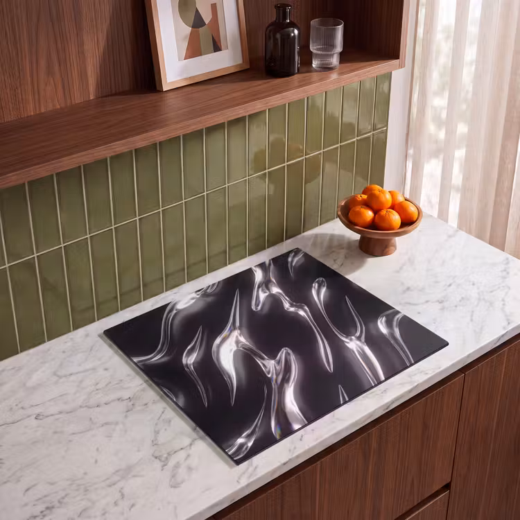Herdabdeckplatte - Glas – Formen – Abstrakt — 8