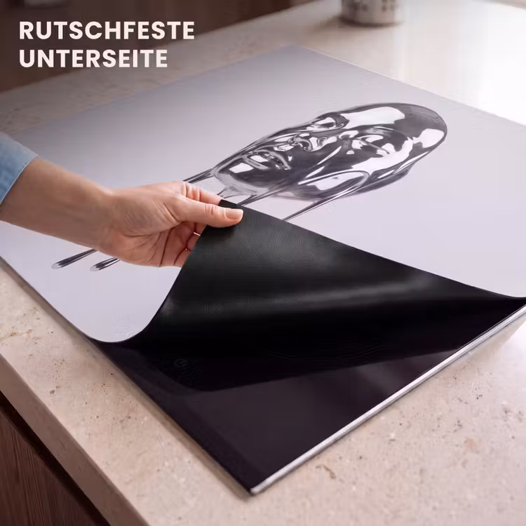 Herdabdeckplatte - Kopf – Schmelzend – Abstrakt — 9