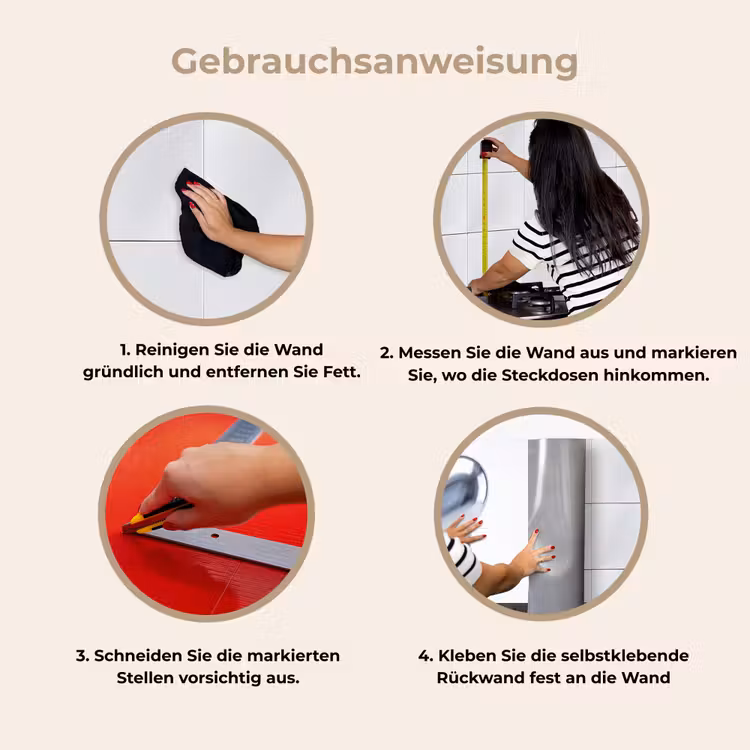 Küchenrückwand - Silbernes Herz – Abstrakt — 9
