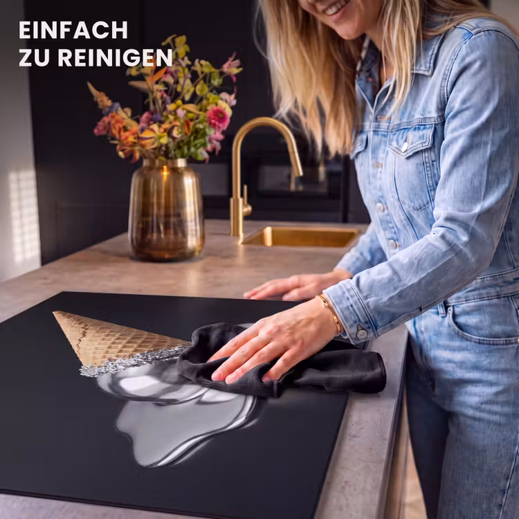 Herdabdeckplatte - Eis – Metall – Abstrakt — 6