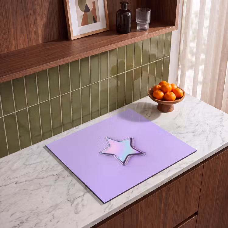 Herdabdeckplatte - Stern – Holografisch – Modern — 8