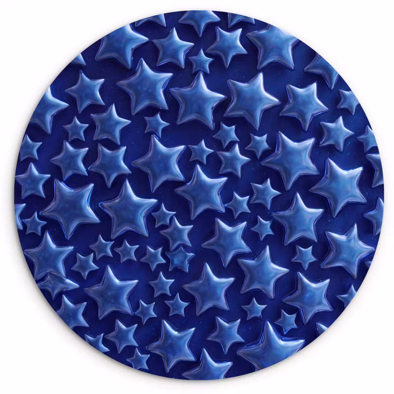 Forexbild Rund - Muster mit blauen Sternen — 1