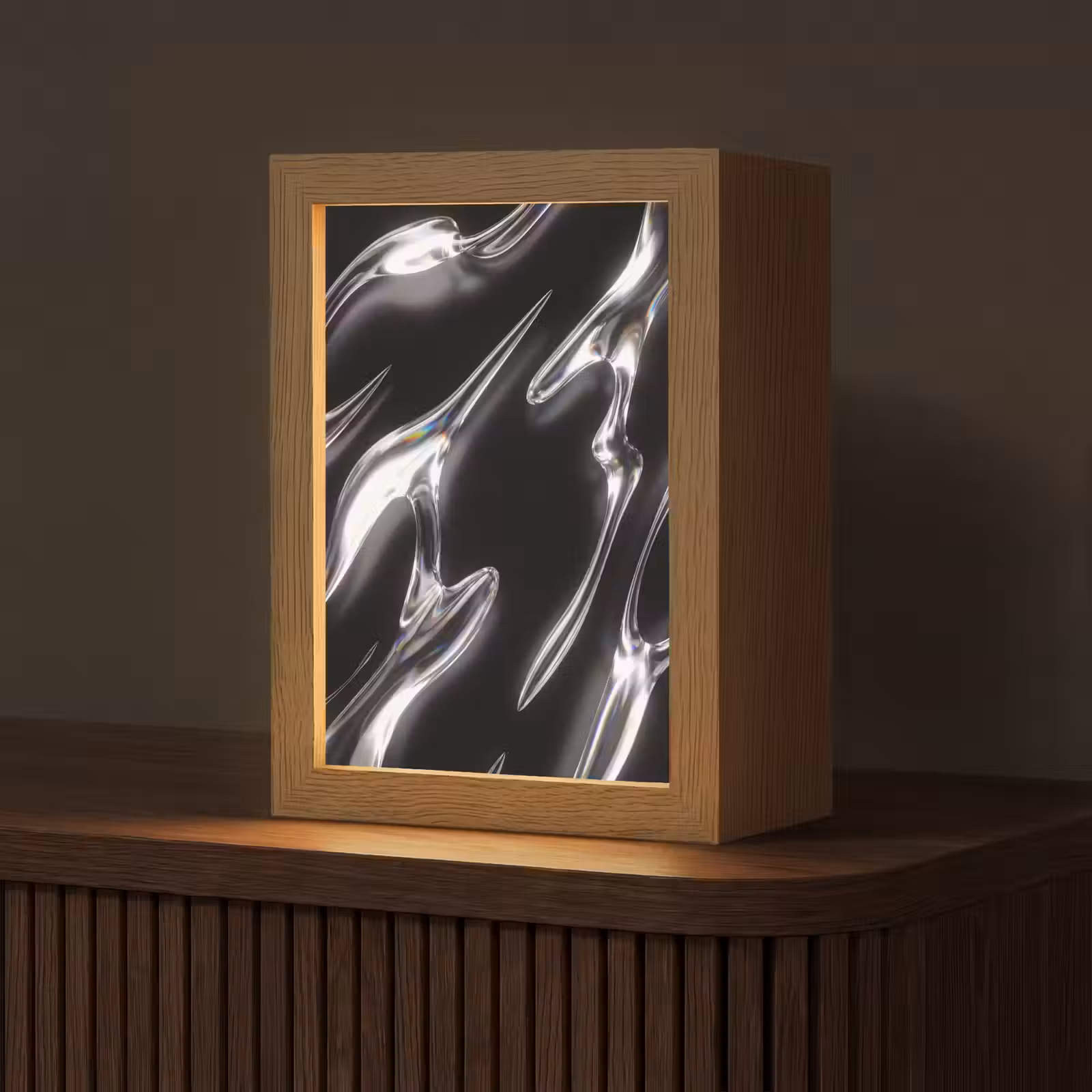 Personalisierte Lightbox - Glas – Formen – Abstrakt — 1