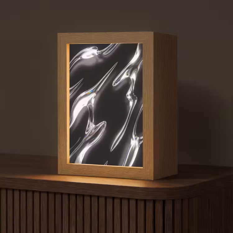 Personalisierte Lightbox - Glas – Formen – Abstrakt — 1