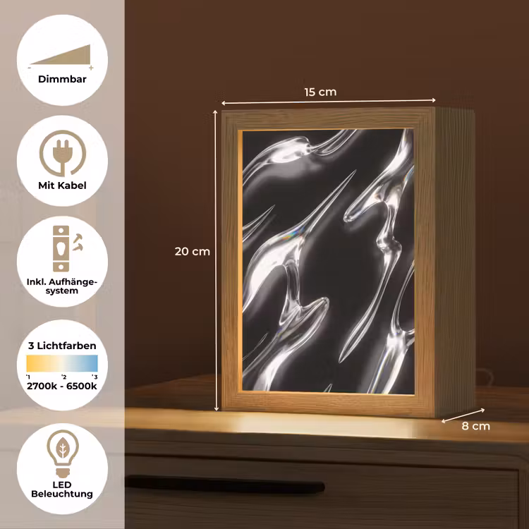 Personalisierte Lightbox - Glas – Formen – Abstrakt — 6
