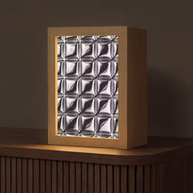 Personalisierte Lightbox - Muster – Abstrakt – Schwarz-Weiß — 1