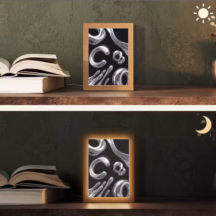 Personalisierte Lightbox - Zusammenfassung – Formen – Silber — 5