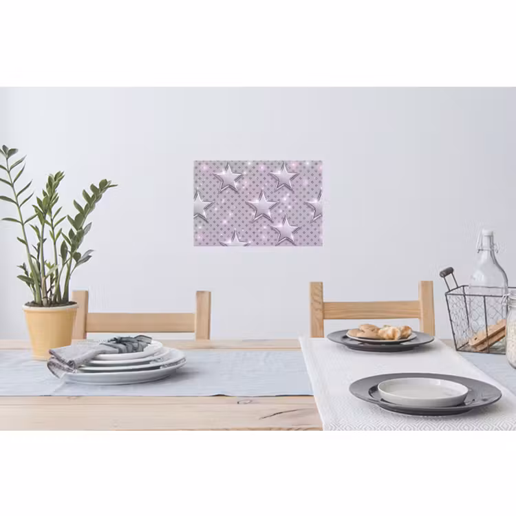 Wandtattoo – Sterne – Silber – Abstrakt — 4