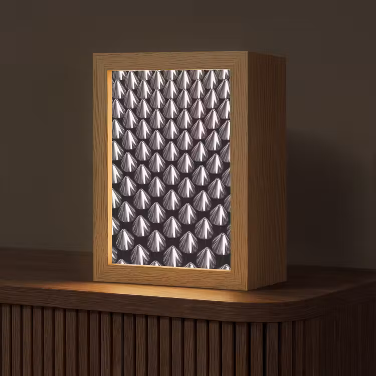 Personalisierte Lightbox - Metallkegel – Muster — 1