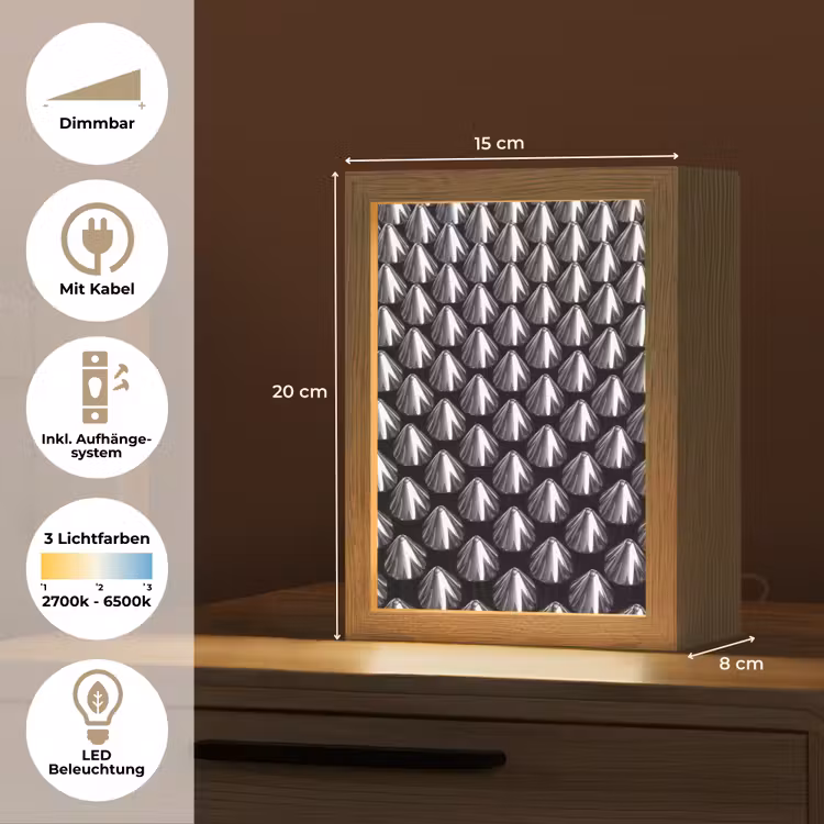 Personalisierte Lightbox - Metallkegel – Muster — 6