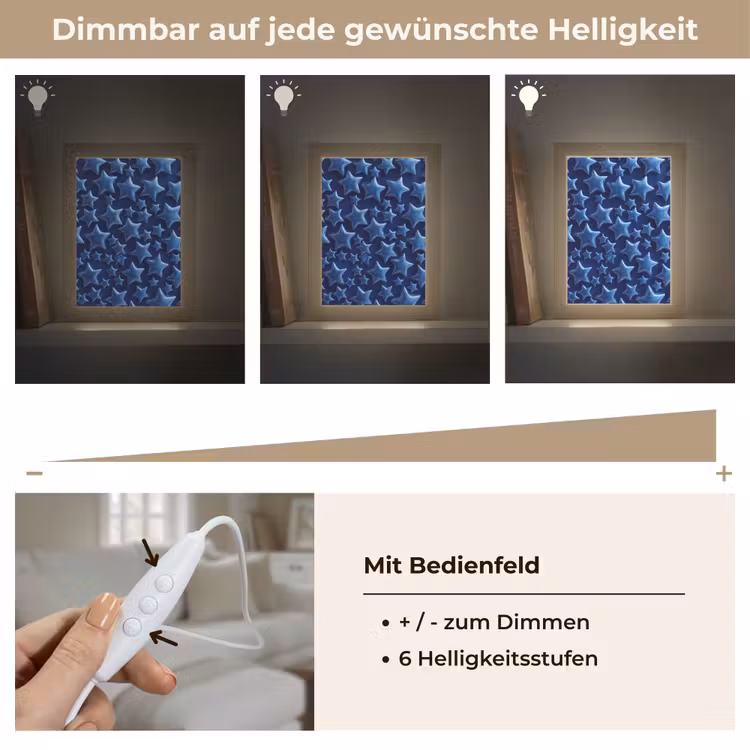 Personalisierte Lightbox - Muster mit blauen Sternen — 8