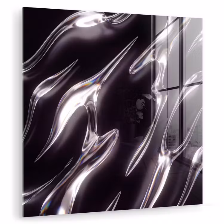 Glasbild - Glas – Formen – Abstrakt — 1