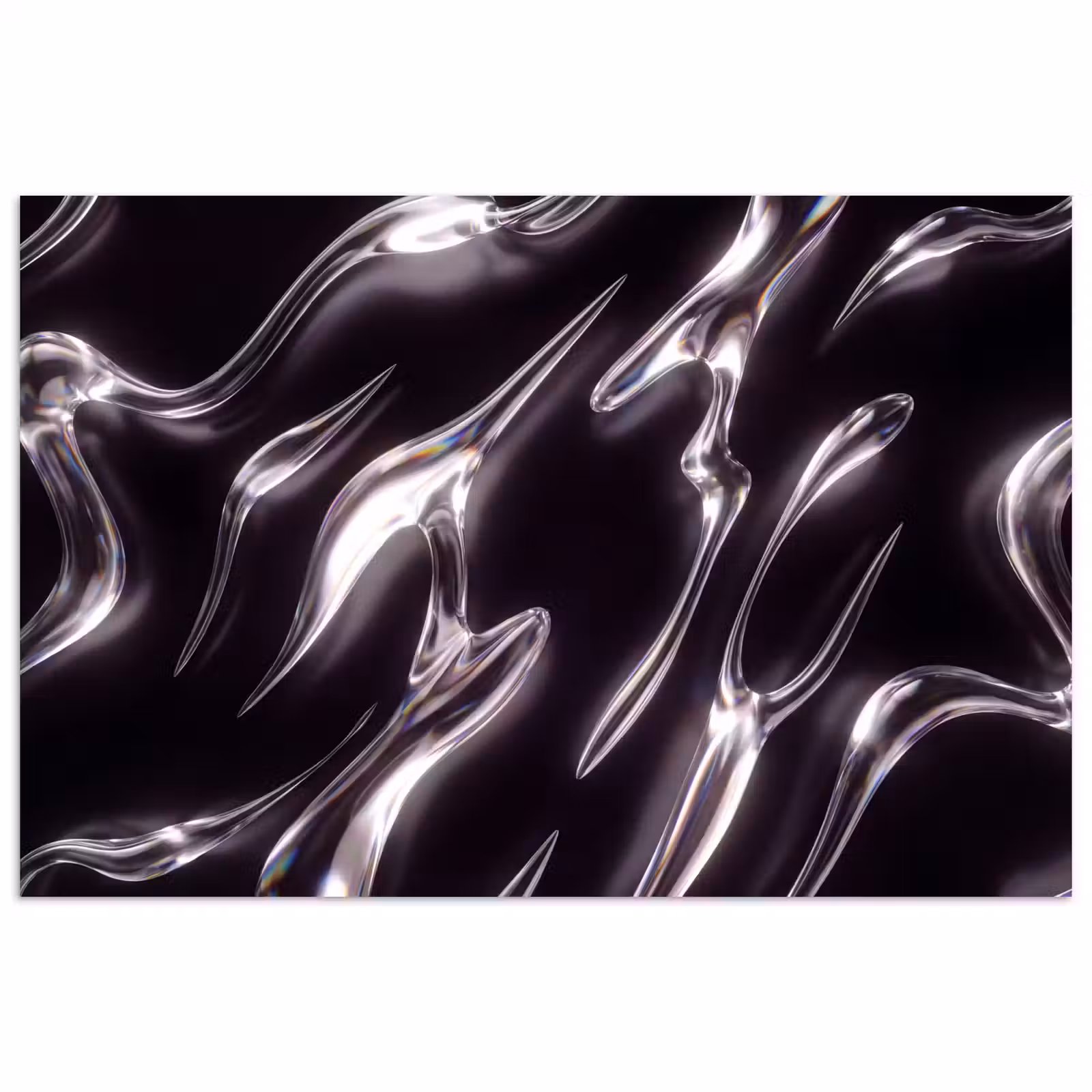 Poster - Glas – Formen – Abstrakt — 1