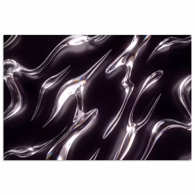 Poster - Glas – Formen – Abstrakt — 1