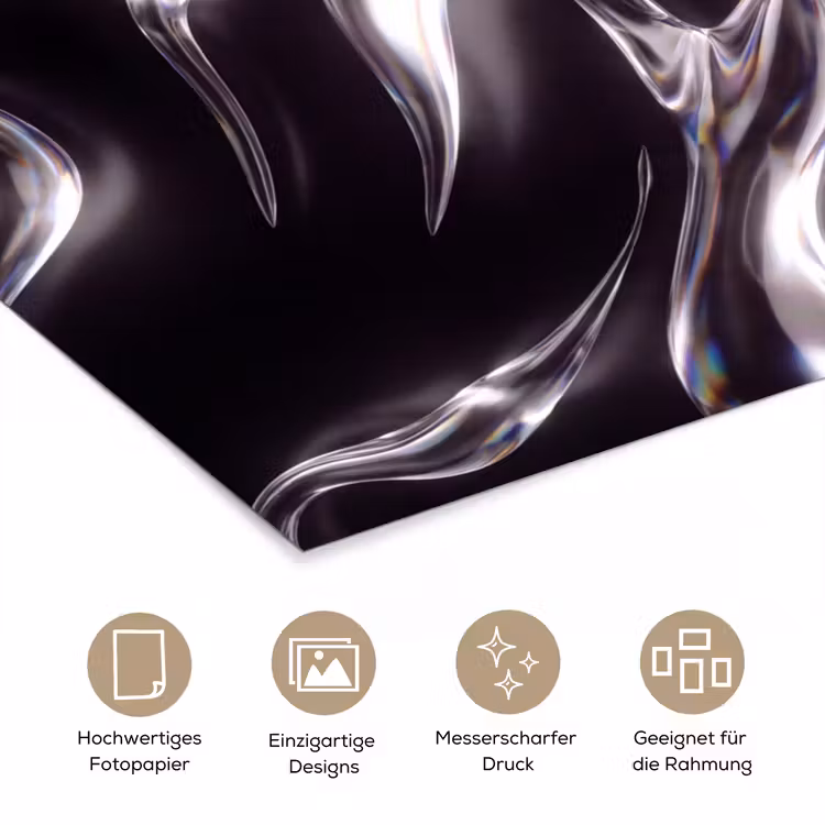 Poster - Glas – Formen – Abstrakt — 5