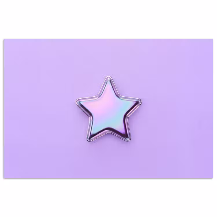 Poster - Stern – Holografisch – Modern — 1