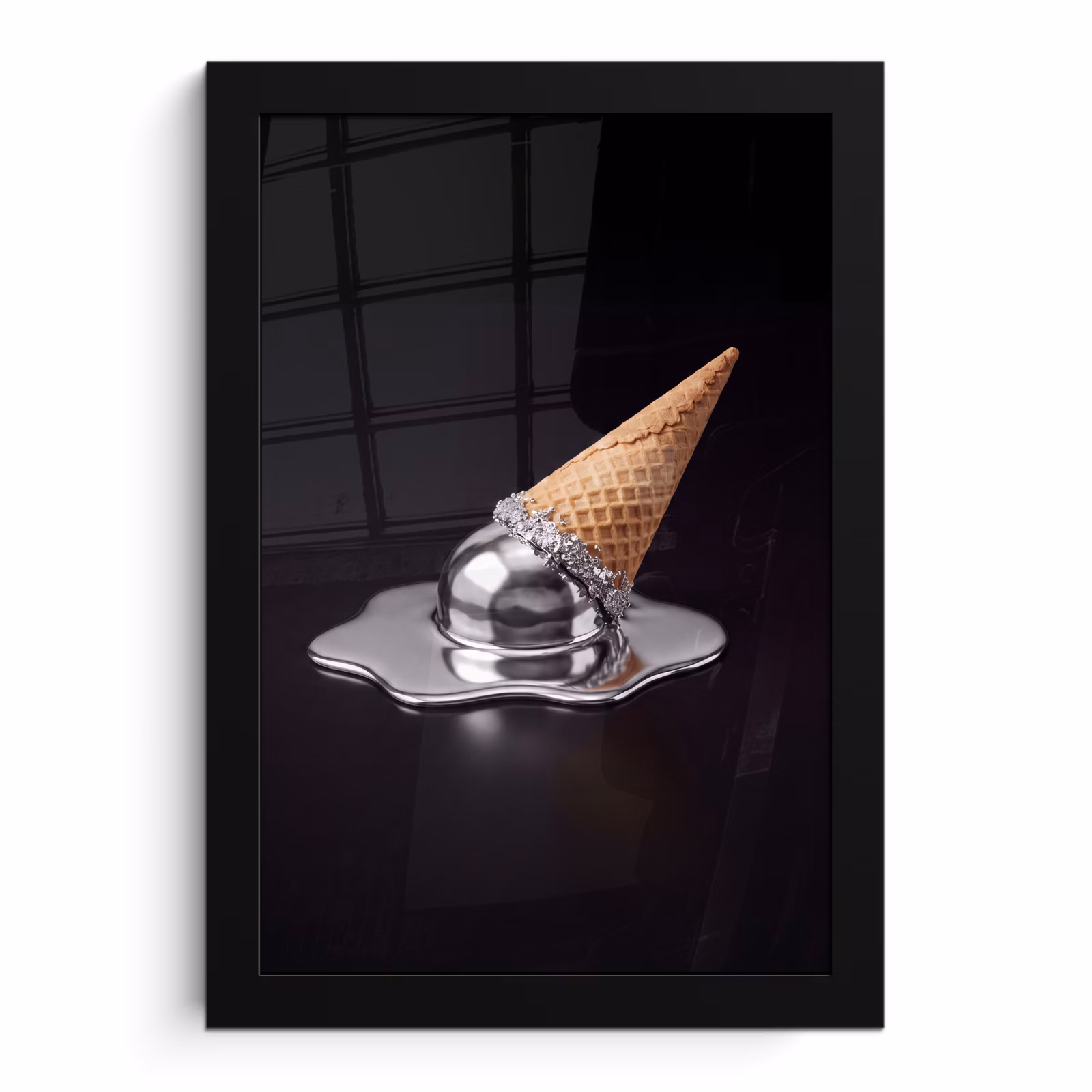 Bilder mit Rahmen - Eis – Metall – Abstrakt — 1