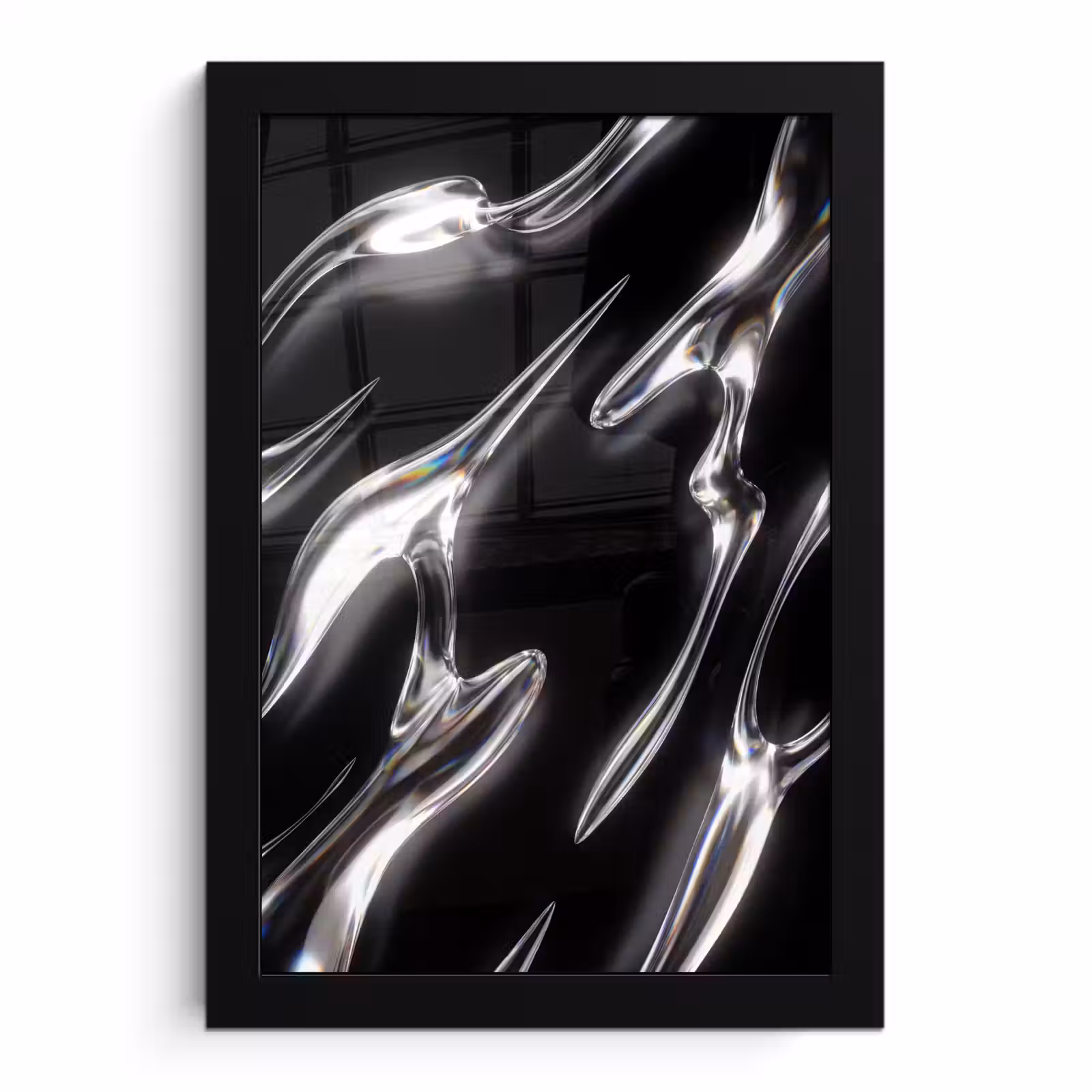 Bilder mit Rahmen - Glas – Formen – Abstrakt — 1