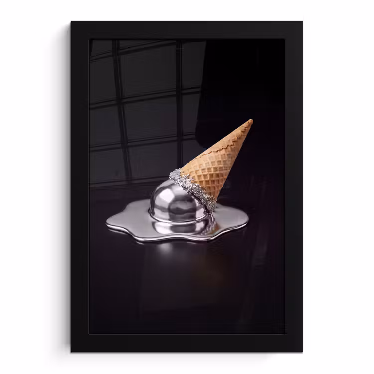Bilder mit Rahmen - Eis – Metall – Abstrakt — 1