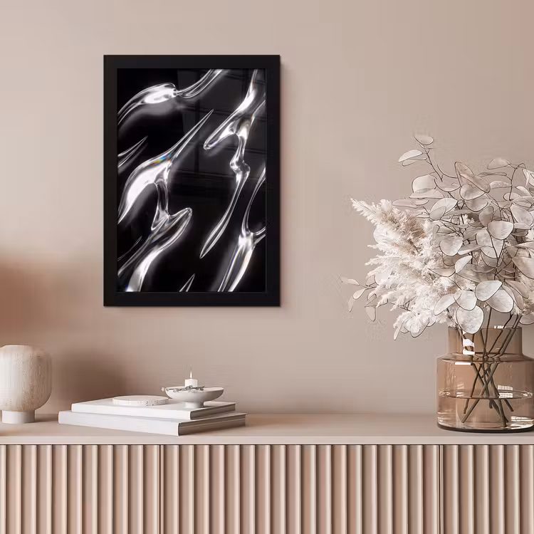 Bilder mit Rahmen - Glas – Formen – Abstrakt — 4