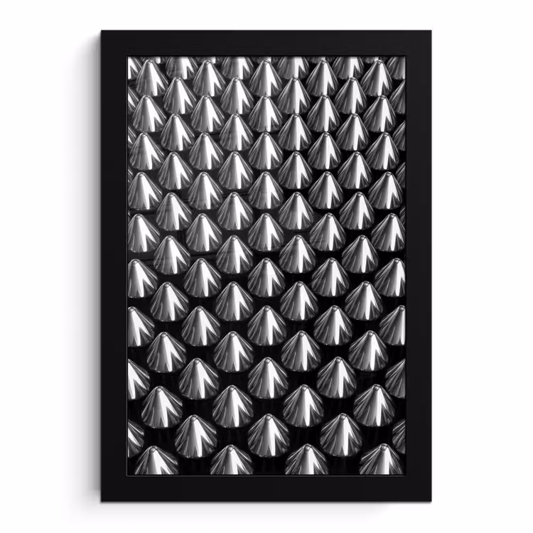 Bilder mit Rahmen - Metallkegel – Muster — 1