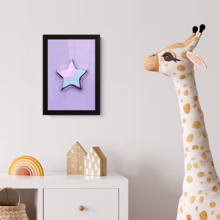 Bilder mit Rahmen - Stern – Holografisch – Modern — 5